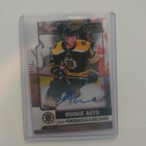 rookie auto o pee chee platinum boston bruins